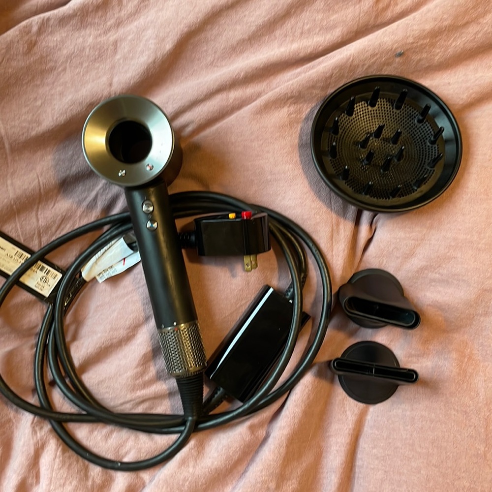 Black Dyson Supersonic Hair Dryer